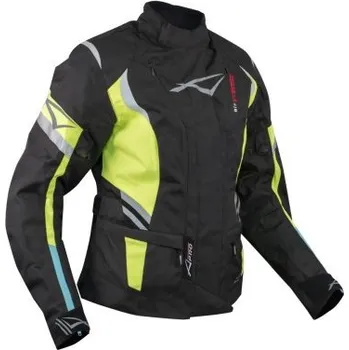 Moto bunda TRAVELLER LADY žlutá fluo dámská moto bunda A-PRO 2XL