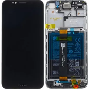 Originální Honor LCD displej + dotyková deska + přední kryt pro Honor 7S černé