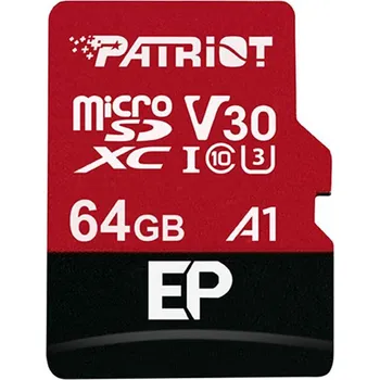 Patriot microSDXC 64 GB Class 10 U3…