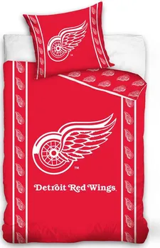 Ložní povlečení TipTrade NHL Detroit Red Wings Stripes 140 x 200, 70 x 90 cm