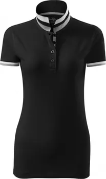 Dámské tričko Malfini Collar Up 257 černé