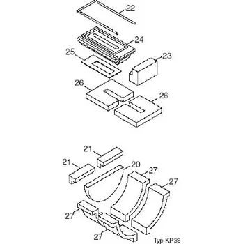 Kotel Dakon Kompletní sada KP 38 cihly a příslušenství kompletKP38