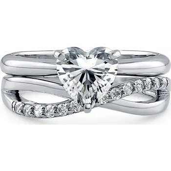 Prsten Olivie Stříbrný prsten pro zamilované 2176 Velikost prstenů: 9 (EU: 59-61) Ag 925; ≤4,2 g.