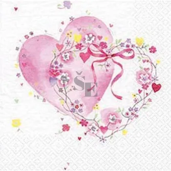 Papírový ubrousek Papírové ubrousky 538 Valentýn 33/3/20, Stil