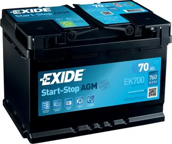 Autobaterie Exide Micro-Hybrid AGM EK700 12V 70Ah 760A 
