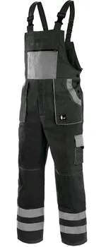 montérky CXS Luxy Bright kalhoty s laclem černé/šedé 50