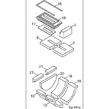 Kotel Dakon Kompletní sada KP 32 cihly a příslušenství kompletKP32