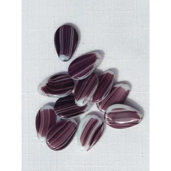 Dětské navlékací korálky Mačkané korálky tvarové, plochá kapka, 18 x 12 mm