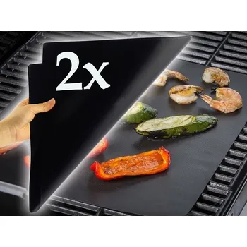Příslušenství pro gril Opakovaně použitelná teflonová podložka na pečení a gril – balení 2 ks