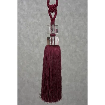 Příslušenství pro záclonu a závěs Dekorační ozdobný úvaz - šňůra na záclony a závěsy ALFIE 36 cm Mybesthome