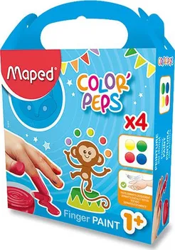 Vodová barva Maped Color'Peps Prstové barvy 4 x 80 ml