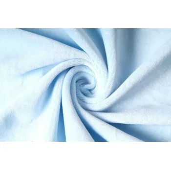 Kojenecký plyš, světle modrá, látky, metráž