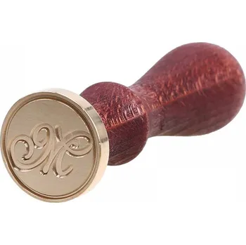 Pečeť Pečetní razítko do vosku s písmeny abecedy - ručně psané M