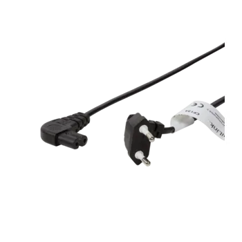 Elektrická zásuvka LOGILINK Kabel CEE 7/16 (C) úhlová vidlice,IEC C7 úhlová zásuvka 2,5A