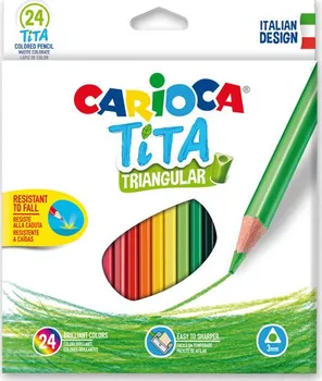 Pastelka Carioca Tita Triangular 24 barev