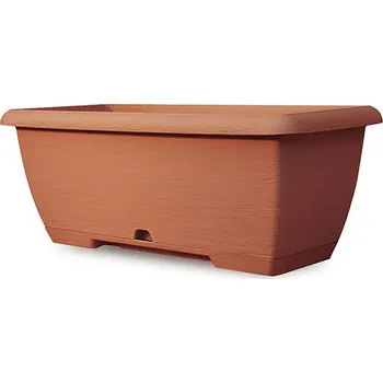 Truhlík Plastecnic Terrae Midi Terracotta 65 plastový truhlík