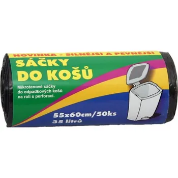 Sáček na potraviny Hafyso Sáčky do košů 35l/55x60cm - 50ks/role černé