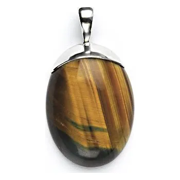 Přívěsek Stříbrný přívěsek, přírodní tygří oko, 9,55 g