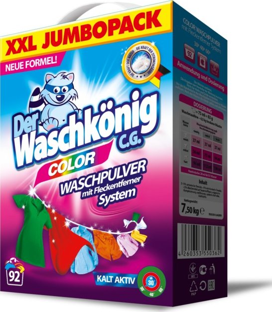 Waschkönig Prací prášek Waschkonig COLOR 6,5 kg