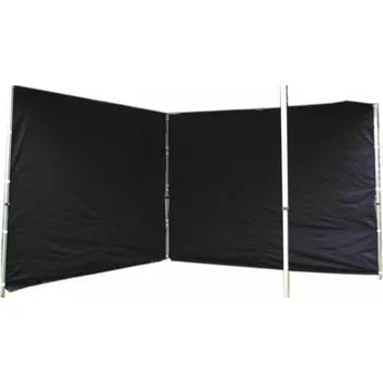 Příslušenství pro zahradní stavbu Garthen Profi sada 2 bočních stěn pro zahradní stan 3 x 3 m černá