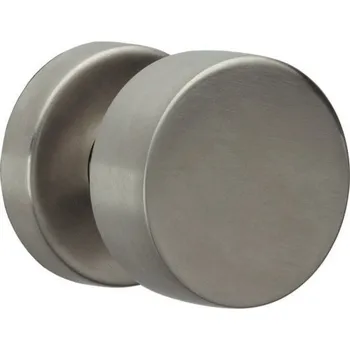 Dveřní kování Koule na dveře ACT závit plochá nerez PK (Koule plochá vč. rozety a čtyřhranu nerez)