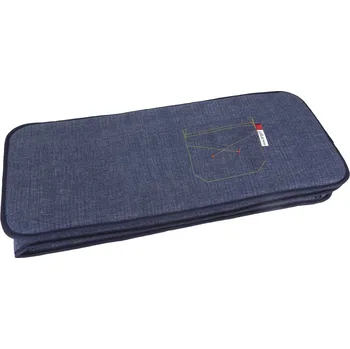 Příslušenství pro dětskou postel a kolébku Little Angel Mantinel dělený JEANS - denim