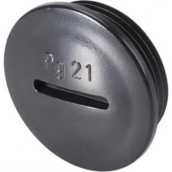 Dílna Sommer Cable PG21-Abdeckplatte aus Kunstst.Black