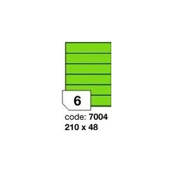Kancelářské potřeby Zelené samolepicí etikety Rayfilm R0120.7004F, 210x48 mm, 1.000 listů A4, 6000 etiket