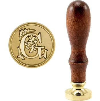 Pečeť Pečetidlo (razidlo) do vosku mosazné - ozdobné tiskací písmeno G