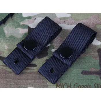 EmersonGear Upevňovací pásky na brýle pro helmy MICH - černé