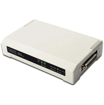 Tiskový server DIGITUS Print server,3 Portový, 2xUSB2.0, 1xCanon 25F, 1xLAN RJ45