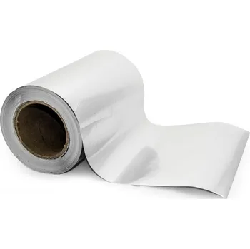 Stavební fólie Stříbrná zrcadlová samolepící bezpečnostní VOID fólie šíře 21cm na metry