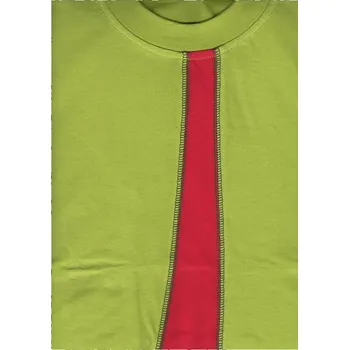 Dětské tričko PO-2010, žlutozelená s červenou všivkou, vel. 128