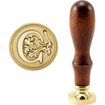 Pečeť Pečetidlo (razidlo) do vosku mosazné - ozdobné tiskací písmeno C