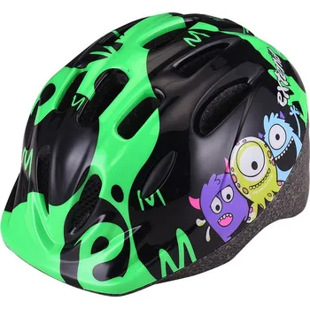 Cyklistická přilba Extend BILLY Monster zelená (47-51cm) (Přilba Extend BILLY Monster neon green XS/S (47-51 cm))
