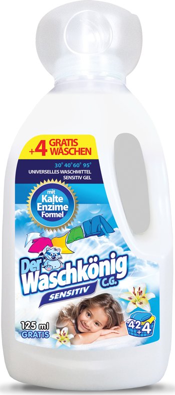 Waschkönig Gel na praní Waschkonig Sensitive 1,5l