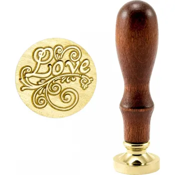Pečeť Voskové pečetidlo mosazné - nápis Love