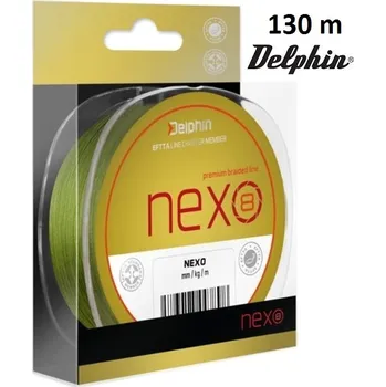 Delphin NEXO 8 zelená pletená šňůra 130 m průměr: 0,30 mm