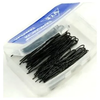 Vlásenky do vlasů profilované, barva černá B245/36 - 4,5 cm, 36 ks