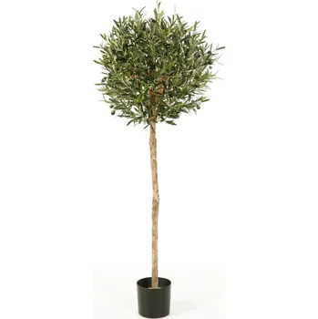 umělá květina Luxusní umělý strom NATURAL OLIVOVNÍK KOULE STROM, 140 cm