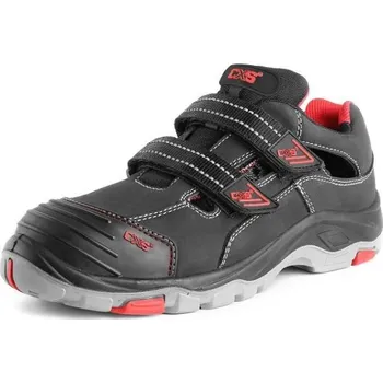 Pracovní obuv Canis Rock Syenit S1 černo červené