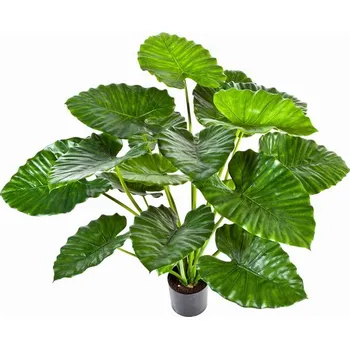umělá květina Luxusní umělá květina ALOCASIA CALIDORA KEŘ, 95 cm