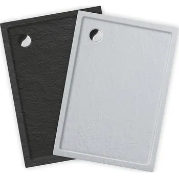 Sprchová vanička FLAT STONE EFFECT 50 mm S 1400 × 900 Antracit FLAT STONE EFFECT