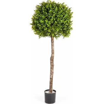 umělá květina Luxusní umělý strom BUKSUS KOULE STROM, 105 cm