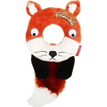 Hračka pro psa GiGwi Plush Friendz kroužek liška 20 cm