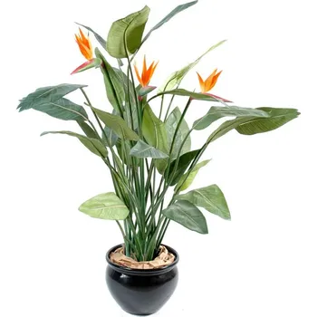umělá květina Luxusní umělá palma Strelitzia, 150cm