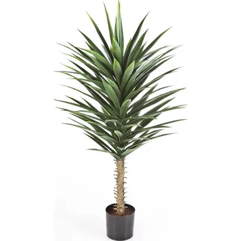 umělá květina Luxusní umělá palma PLAST YUCCA KEŘ, 130 cm