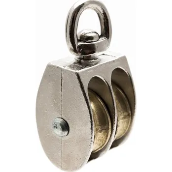 kladka Kladka dvojitá s otočným zavěšením 25 mm 1" niklovaná