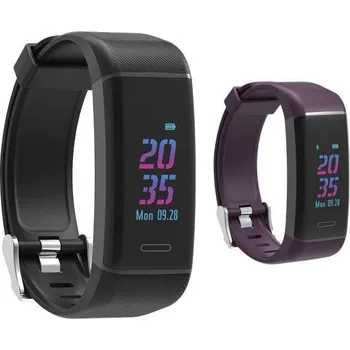 Fitness náramek Carneo G-Fit+ černý/fialový