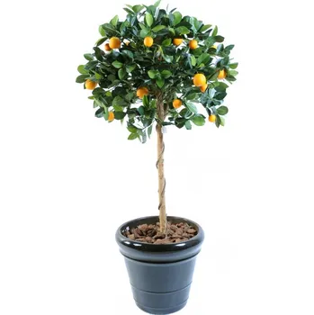umělá květina Luxusní umělý strom POMERANČOVNÍK HEAD, 125cm